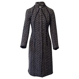 Bottega Veneta Coat in Grey Mohair Wool Grey