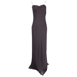 The Row Maxi-Slip-Kleid aus schwarzer Seide Schwarz