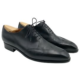 J.M. WESTON Oxford JM Weston in pelle nera con tendiscarpe Nero