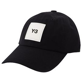 Y3 Y-3 Sql Cap in Black Canvas Black