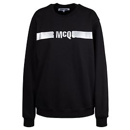 Autre Marque Felpa girocollo con logo McQ Alexander McQueen Nero