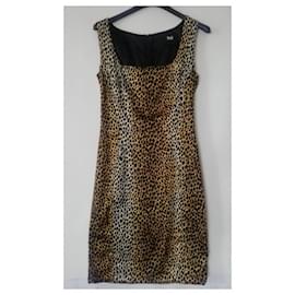D&G-Vestidos-Estampa de leopardo