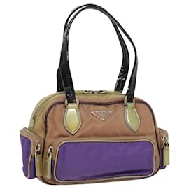 Prada-PRADA Hand Bag Nylon Multicolor Auth 32368-Multiple colors