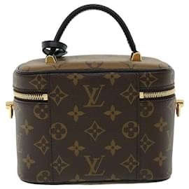 Louis Vuitton-LOUIS VUITTON Monogram Reverse Vanity NVPM Bolso de mano 2camino M45165 LV Auth 32451EN-Otro