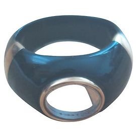 Aurelie bidermann resin diana ring Black