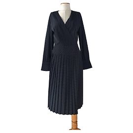 Robe Gestuz Tara Rayée Noire Bleu