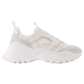 Ami Nouveau chanceux 9 Baskets en Cuir Blanc Blanc