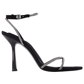 Alexander Wang Dalia 50 Sandali in Cristallo / Pelle Nera Nero