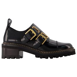 See by Chloé Botas Mallory de piel cepillada negra Negro