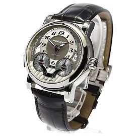 Montblanc Nicolas Rieussec One Push Chrono Preto Hardware prateado