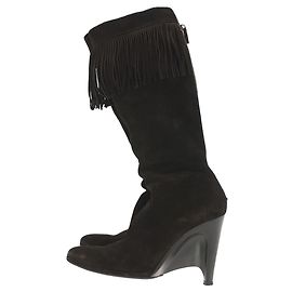 Helmut Lang Long Boots Brown