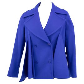 Elie Saab Jacke aus hellblauer Wolle Blau