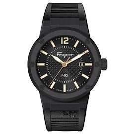 Salvatore Ferragamo F-80 reloj Negro
