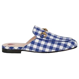 Gucci-Gucci Princetown Gingham Slippers Sandals-Multiple colors