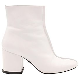 Botines Kenzo Daria de Cuero Blanco Blanco