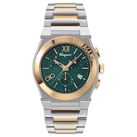 Salvatore Ferragamo-Salvatore Ferragamo Vega Chrono Bracelet Watch-Metallic