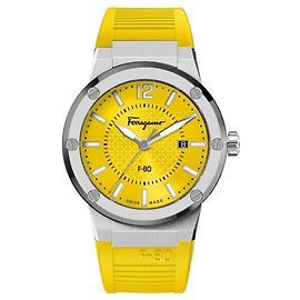 Salvatore Ferragamo F-80 watch Metallic