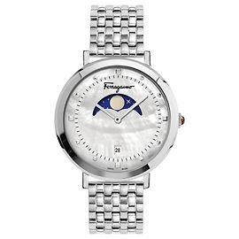 Salvatore Ferragamo Ferragamo Logomania Moon  Watch Metallic