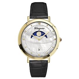 Salvatore Ferragamo Ferragamo Logomania Moon  Watch Golden Metallic