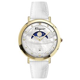Salvatore Ferragamo Ferragamo Logomania Monduhr Golden Metallisch