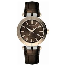Versace-Versace V-Race Strap Watch-Brown,Pink