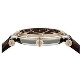 Versace-Versace V-Race Strap Watch-Brown,Pink