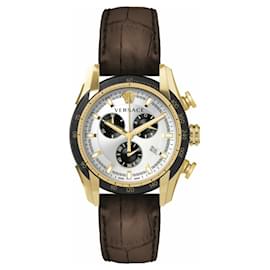 Versace-Relógio de Pulseira Versace V-Ray-Dourado,Metálico