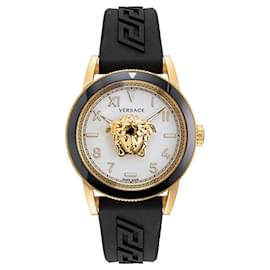 Versace-Versace V-Palazzo Silicone Watch-Golden,Metallic