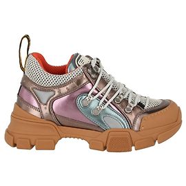 Gucci Flashtrek Metallic Leather Sneakers Multiple colors
