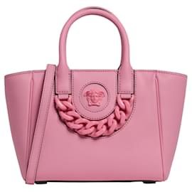 Versace-Versace La Medusa Small Tote Bag-Pink