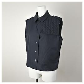 Chanel-*CHANEL Chanel Best Best Chocolate Bar Breastplate Quilted Coco Mark Button Navy-Navy blue