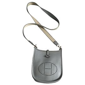 Hermès Evelyne 16 Blue Leather Handbag Blue