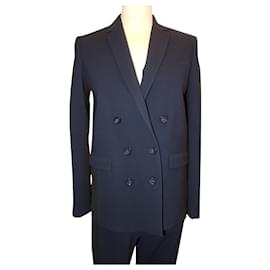 The Kooples-THE KOOPLES Navy blue and black TROUSERSUIT SIZE 38-Black,Navy blue