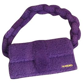 Jacquemus Handbag Dark Purple Wool Moyen Dark purple