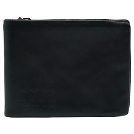HELMUT LANG soft leather wallet M Black