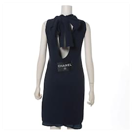 Chanel-*Chanel 08C Cashmere Sleeveless One Piece Size Unknown Women's Navy No Brand Tag-Navy blue