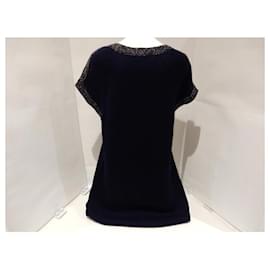 Chanel-*CHANEL Chanel / Knitted One Piece / Cotton / Navy-Navy blue