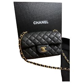 Chanel Mini rectangle Caviar Noir