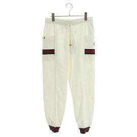 * Calça comprida GUCCI Rib Sherry Line Track Branco