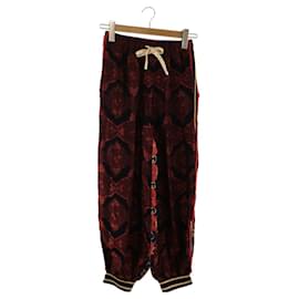 Gucci-* GUCCI Silk Jog Pants / Easy Pants / Bottom-Red