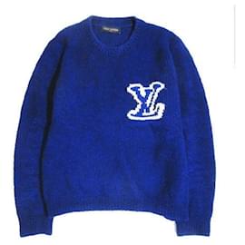 Louis Vuitton-LOUIS VUITTON LV Crewneck  Pullover-Blue
