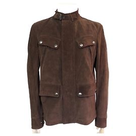 NEW BELSTAFF DENESMERE JACKET 71050494 Jacket 48 M SUEDE JACKET Brown