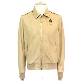 BLAUER JACKET 18SBLUL02197 BEIGE LEATHER JACKET 48 M LEATHER JACKET COAT Beige