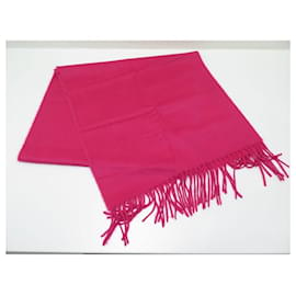 Hermès-NUOVA STOLA HERMES SCIARPA IN CASHMERE FUCSIA + NUOVA SCATOLA SCIARPA IN CASHMERE-Fuschia