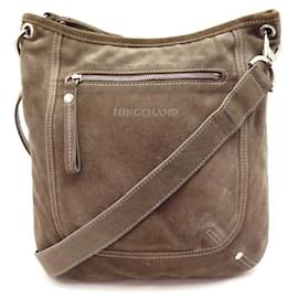 Longchamp, Bags, Longchamp Vintage Caramel Nylon Crescent Hobo Bag 9s