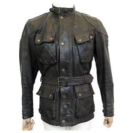 BELSTAFF THE PANTHER JACKET 1966 Jacket T 50 M IN BROWN LEATHER COAT Brown