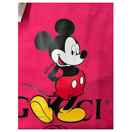 Gucci-Camiseta Gucci x Disney Mickey Mouse-Rosa