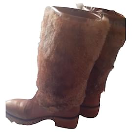 Autre Marque-Boots-Dark brown