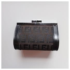 Fendi-FENDI Compact Wallet-Brown