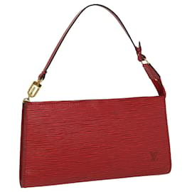 Louis Vuitton-LOUIS VUITTON Epi Pochette Accessoires Accessory Pouch Red M52987 LV Auth ki2362-Rouge